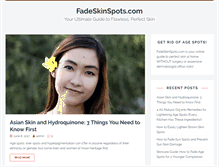 Tablet Screenshot of fadeskinspots.com